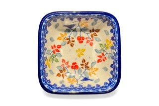 604 Bunzlau vierkant schaaltje 8 x 8 cm 3208X